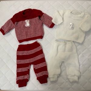 Newborn Knitted matching set